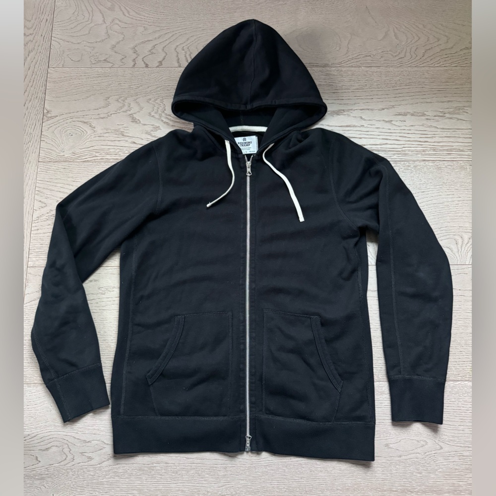 Reigning Champ Black Zip-up Hoodie